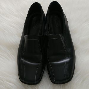 Ecco leather loafers slip on shoes sz 38 8